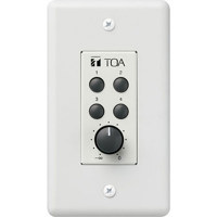 

TOA Electronics 4 Switch Remote Wall Panel with Volume Knob for 9000 Series Mixer/Amplifier