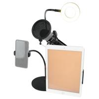 

Technical Pro LiveShow Social Media Broadcast Kit with LED Selfie Ring Light & 4x Flexible Gooseneck Arms