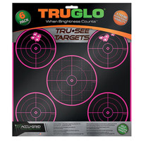 

TruGlo Tru-See 5-Bull Splatter Target, 12x12", Pink, 6 Pack