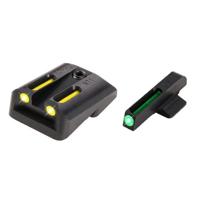

TruGlo TFO Day/Night Sight Set, Includes Novak LoMount Cut .260 Green Front, .500 Yellow Rear for 1911 3" Officers & 4.25" Commander in .45ACP