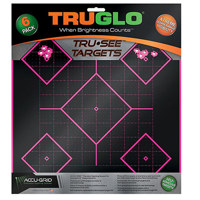 

TruGlo Tru-See 5-Diamond Splatter Target, 12x12", Pink, 6 Pack