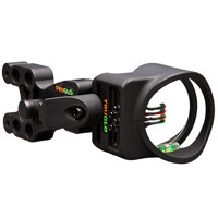 

TruGlo Carbon XS Archery Sight, 4 Pin (4x.019) with Light, Black