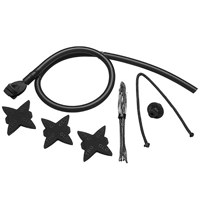 

TruGlo Bow Accessory Kit, with Slotted Kisser Button, 3xString Silencers, 36" BCY String Serving, D-loop Material, Central Peep Xtreme, Black