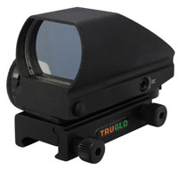 

TruGlo Tru-Brite Reflex Open Red Dot Sight with Red and Green 4-Pattern Reticle, Integral Weaver-Style Base, Matte Black