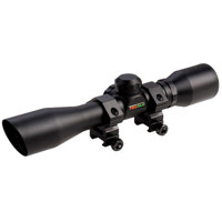 

TruGlo 4x32 Compact Shotgun Scope, Matte Black Finish with Diamond Ballistic Reticle, Rings, 1" Center Tube