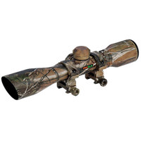 

TruGlo 4x32 Compact Shotgun Scope, Camo Finish with Diamond Ballistic Reticle, Rings, 1" Center Tube