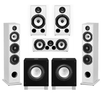 

Triangle Borea 5.1.2 Surround Sound Speaker Package in White with Rel Acoustics T/7i Subwoofers
