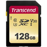 

Transcend 128GB 500S UHS-I U3 SDXC Memory Card
