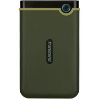 

Transcend 1TB Storejet 25M3 USB 3.1 Shock Resistant Portable External Hard Drive, Military Green