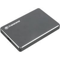 

Transcend 2TB StoreJet 25C3N USB 3.1 Portable External Hard Drive, Iron Gray