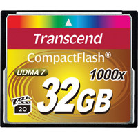 

Transcend 32GB Ultimate 1000x CompactFlash CF Memory Card, 160/120 MB/s Read/Write Speed, UDMA 7