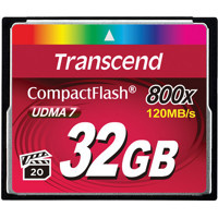 

Transcend 32GB Premium 800x CompactFlash Memory Card, UDMA 7