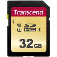 

Transcend 32GB 500S UHS-I U1 SDHC Memory Card