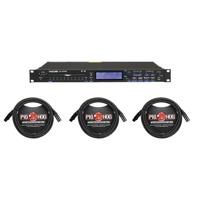 

Tascam CD-500B Single-Rackspace CD Player (Balanced), 20Hz-20kHz Frequency Response, 90dB Dynamic Range - With 3 Pack 15' 8mm XLR Microphone 3 Pin XLR Male to 3 Pin XLR Female Cable