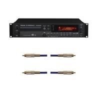 

Tascam CD-RW900MKII Professional CD Recorder/Player with Gapless Recording and Proprietary TEAC Tray-Loading Transport - With 2 Pack 6.6ft S/PDIF Spring Strain Relief RCA Male to RCA Male Cable