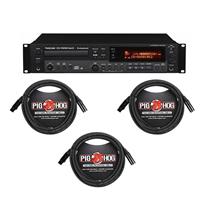 

Tascam CD-RW901MKII Professional CD Recorder/Player with Proprietary TEAC Tray-Loading Transport, Gapless Recording, - With 3 Pack 15' 8mm XLR Mic 3 Pin XLR Male to 3 Pin XLR Female Cable