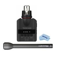 

Tascam DR-10X Plug-On Micro Linear PCM Recorder for Handheld XLR Mics - With Audio-Technica AT8004L Handheld Omnidirectional Dynamic Interview Microphone, Microfiber Cloth