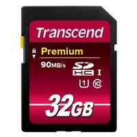 

Transcend 32GB SDHC Class 10 UHS-I 400X Premium Memory Card, 60MB/s Transfer Rate