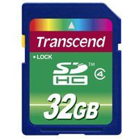 

Transcend 32GB Class 4 SDHC Memory Card