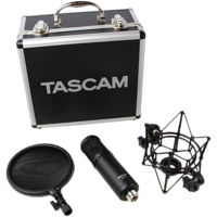 

Tascam TM-280 Studio Microphone with Flight Case, Shockmount and Pop Filter