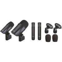 

Tascam TM-Drums Microphone Kit, Includes TM-50DB Dynamic Kick Drum Mic, TM-50DS Dynamic Snare Mic, 2x TM-50C Overhead Condenser Mics