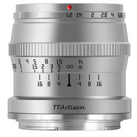 

TTArtisan 50mm f/1.2 APS-C Lens for Nikon Z, Silver