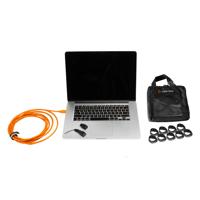 

Tether Tools BTK60 Starter Tethering Kit, Includes 15' Pro USB3.0 Superspeed A-B 8Pin Cable, JerkStopper Kit, Case, LED Light, Orange