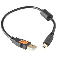 

Tether Tools CU5401 1' ThetherPro USB 2.0 A Male to Mini-B 5 Pin Cable, Black