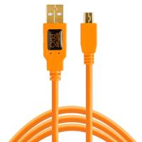 

Tether Tools CU5407 6' ThetherPro USB 2.0 A Male to Mini-B 5 Pin Cable, Orange