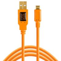 

Tether Tools TetherPro 15' USB 2.0 A Male to Micro-B 5 Pin Cable for Sony Alpha Series Cameras, Orange