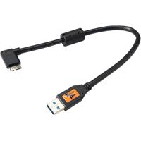 

Tether Tools TetherPro 1' USB 3.0 Type-A Male to Micro-USB Right-Angle Male Cable, Black