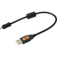 

Tether Tools TetherPro 1' USB 2.0 Type-A Male to Mini-B Male 8-Pin Cable, Black