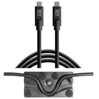 

Tether Tools TetherBLOCK MC Multi Cable Mounting Plate with TetherPro 15' USB-C to USB-C Cable, Black
