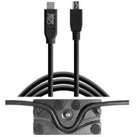 

Tether Tools TetherBLOCK MC Multi Cable Mounting Plate with TetherPro 15' USB-C to Mini-USB 2.0 Type-B 5-Pin Cable, Black