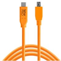 

Tether Tools TetherPro USB-C to 2.0 Mini-B 5-Pin Cable, 15', Orange