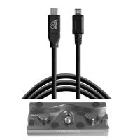 

Tether Tools TetherBLOCK QR Plus Quick Release Plate with TetherPro 15' USB-C to Micro-USB 2.0 Type-B 5-Pin Cable, Black