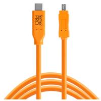 

Tether Tools TetherPro USB-C to 2.0 Mini-B 8-Pin Cable, 15', Orange