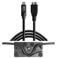 

Tether Tools TetherBLOCK MC Multi Cable Mounting Plate with TetherPro 15' USB-C to Micro-USB 3.0 Type-B Cable, Black