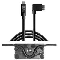 

Tether Tools TetherBLOCK MC Multi Cable Mounting Plate with TetherPro 15' USB Type-C to Micro-USB 3.0 Type B Right Angle Cable, Black