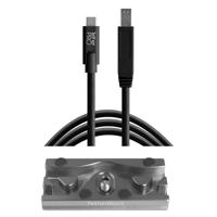 

Tether Tools TetherBLOCK QR Plus Quick Release Plate with TetherPro 15' USB-C Male to USB 3.0 Type-B Male Cable, Black