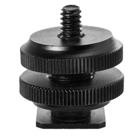 

Tether Tools Rock Solid Hot Shoe 1/4"-20 Adapter, Black