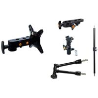 

Tether Tools Studio Vu-2 Photo Booth, Includes Studio Vu-2 Monitor Mount, Rock Solid Master Arm, RapidMount Cold Shoe Elbow, Rock Solid Camera Platform, Rock Solid 22" Telescoping Arm