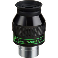 

Tele Vue 24mm Panoptic 1.25" Wide Angle Eyepiece with 68 Degree Field of View.