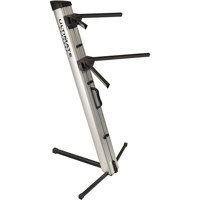 

Ultimate Support APEX AX-48 Pro Two-tier Portable Column Keyboard Stand, 52" Folded Length, Up to 125lbs Capacity, Silver