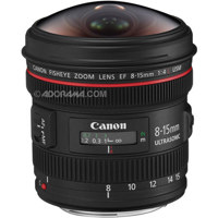 

Canon Canon EF 8-15mm f/4.0L USM Wide Fisheye Zoom Lens
