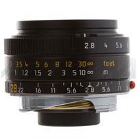 

Leica Leica 28mm f/2.8 Elmarit-M ASPHERICAL 6-BIT Compact Wide Angle Manual Focus Lens for the M System, Black.