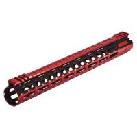 

UTG PRO M-LOK 15" Ultra Slim Rail for Standard Mil-Spec AR15 Upper Receivers, Black & Red 2-Tone