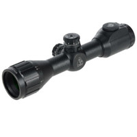 

UTG 6x32 AO Compact CQB Bug Buster IE Riflescope, Matte Black Finish with Illuminated Mil Dot Reticle, Target Turrets, Adjustable Objective & Rings, 1" Center Tube