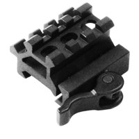 

UTG LE Rated Double Picatinny Rail with 3 Slot Angled Mount with Integral QD Lever Lock System