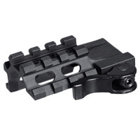

UTG LE Rated Quad-Rail/3 Slot Angled Picatinny Mount Adapter with Integral QD Lever Lock System
